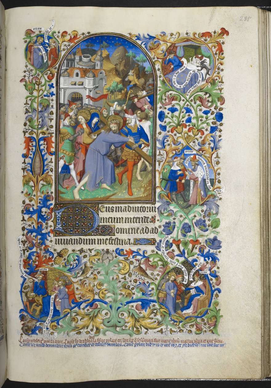 Christ Carrying the Cross, from Book of Hours (The Bedford Hours) by French School