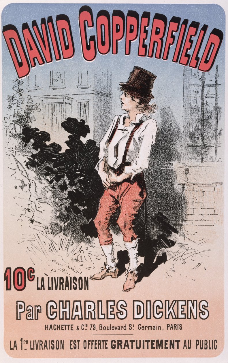 Advertisement for David Copperfield by Charles Dickens, 1884 by French School