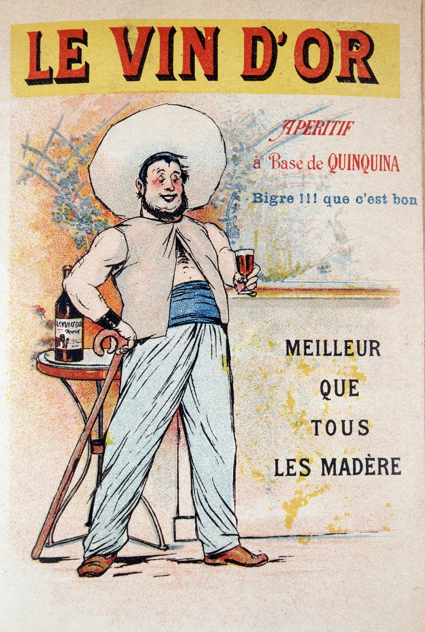 Advertising Poster for the Aperitif Based on Quinquina Le Vin d