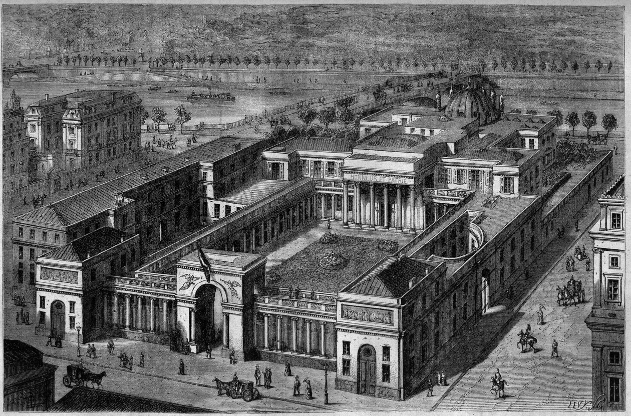 Aerial view of the Palais de la Legion d