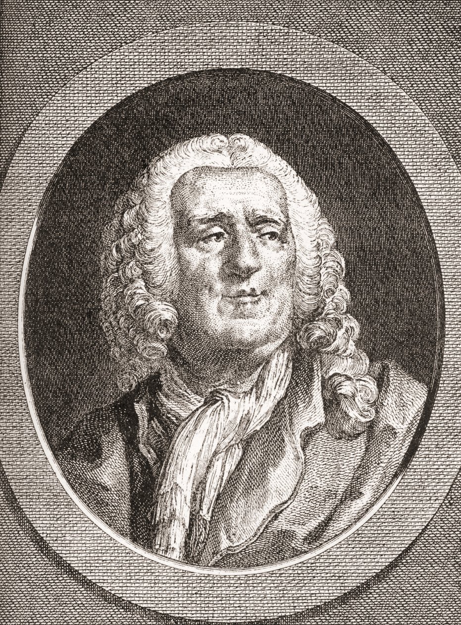 Alexis Piron, 1689-1773. French Epigrammatist and Dramatist. From Les Heures Libres published 1908 by French School