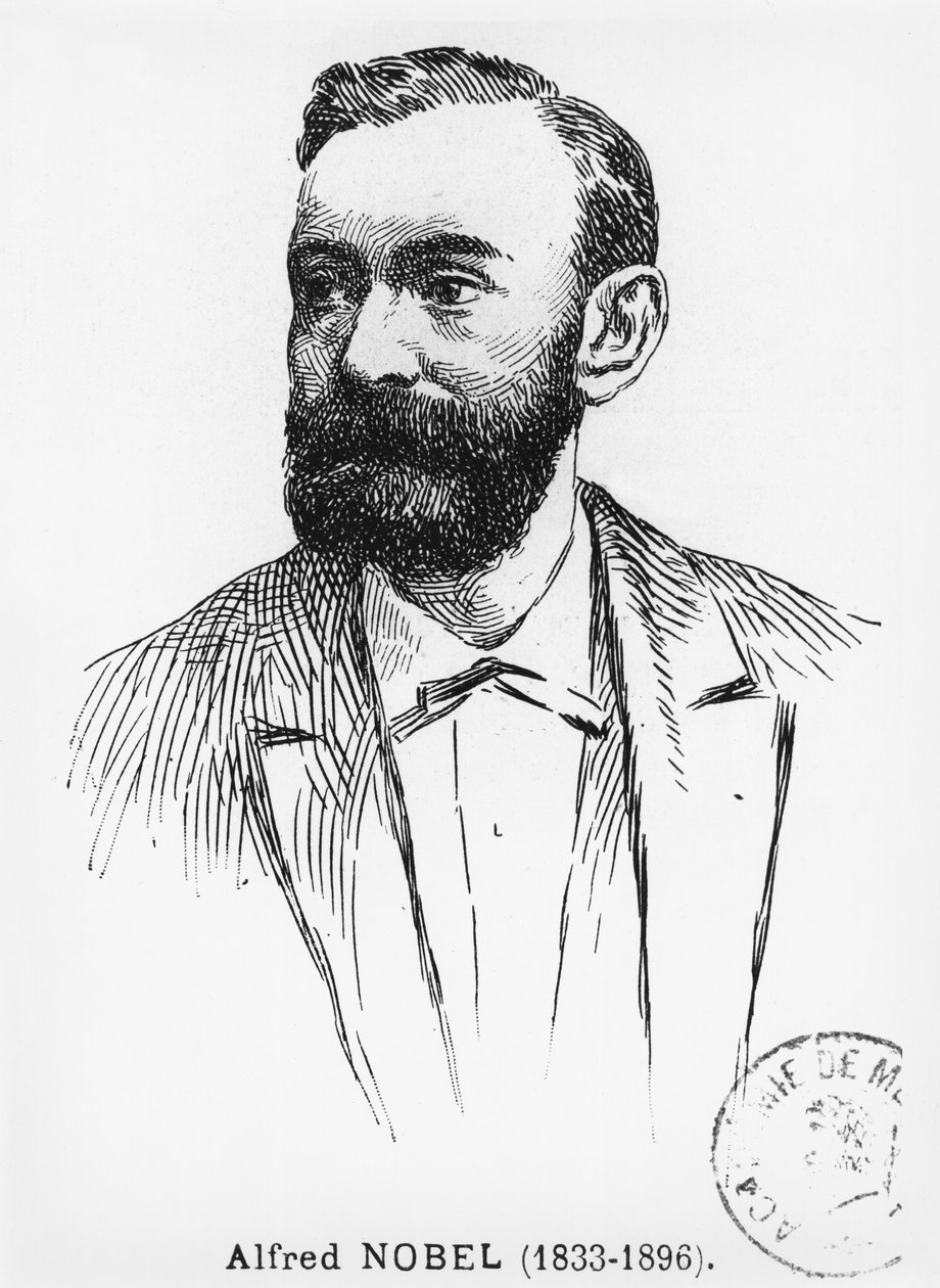 Alfred Nobel (1833-96)   by French School