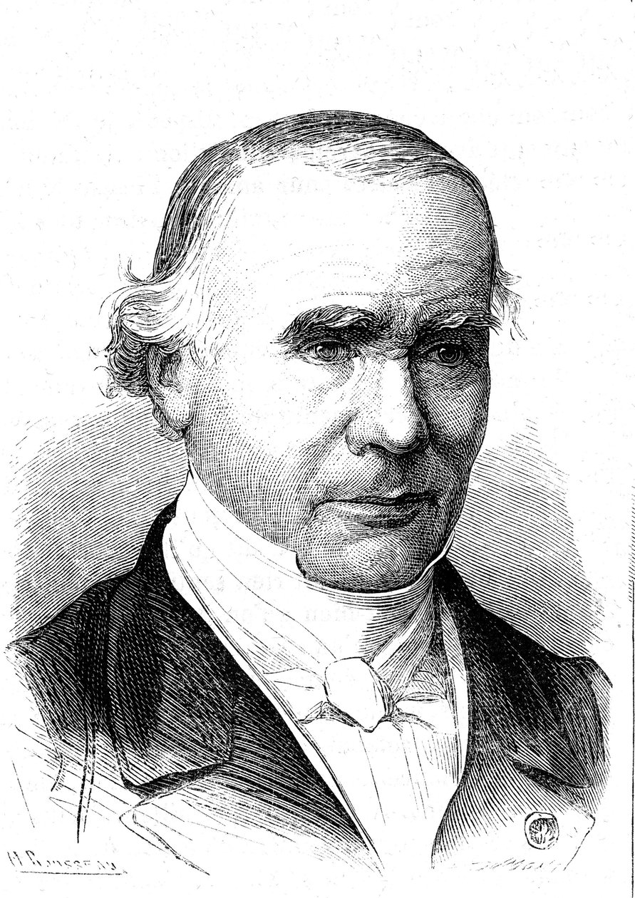 Alfred Velpeau (1795-1867), French Anatomist and Surgeon, Inventor of the Velpeau Band. Engraving 1867 by French School