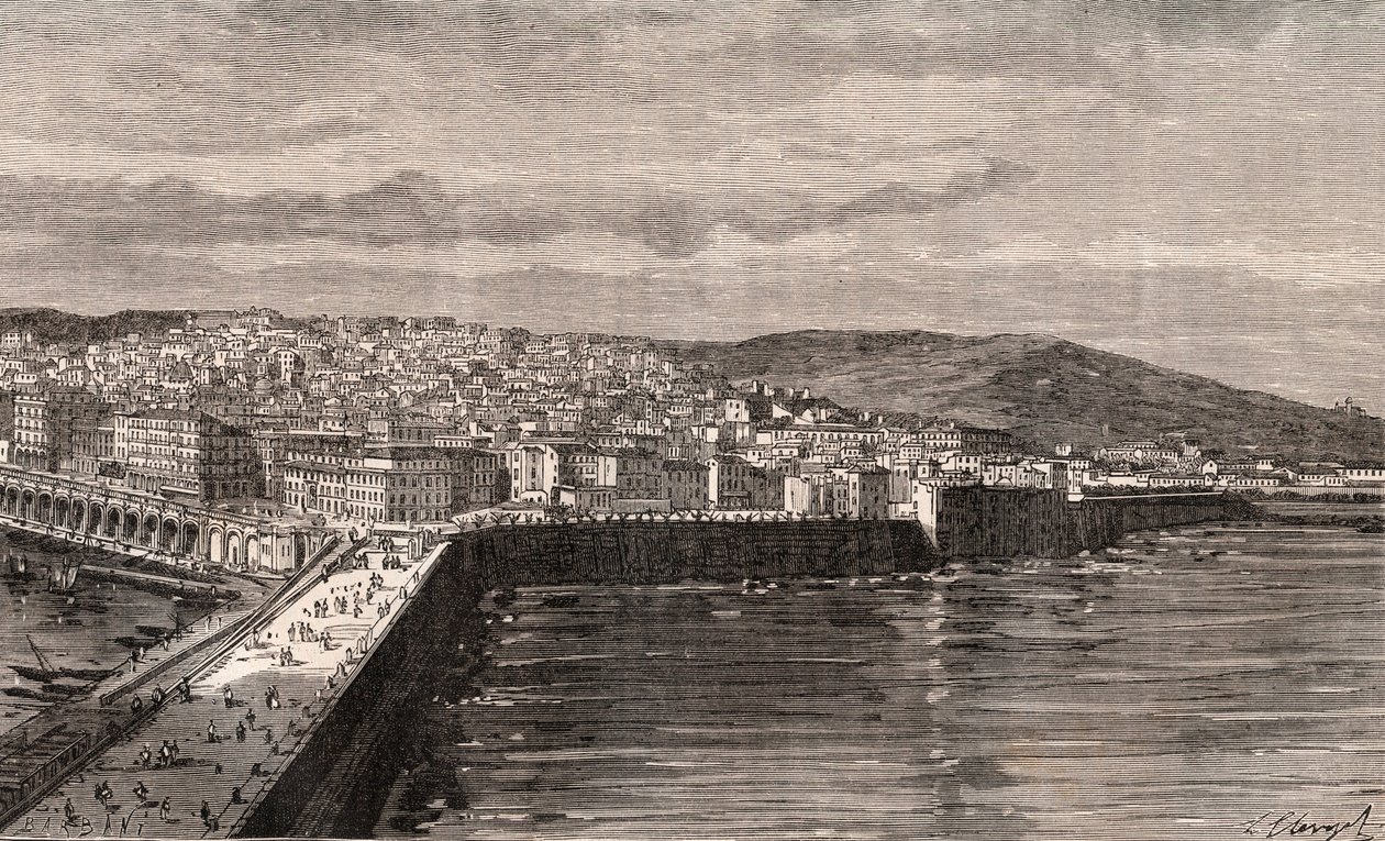 Algiers - Algiers - Algeria - Engraving in 