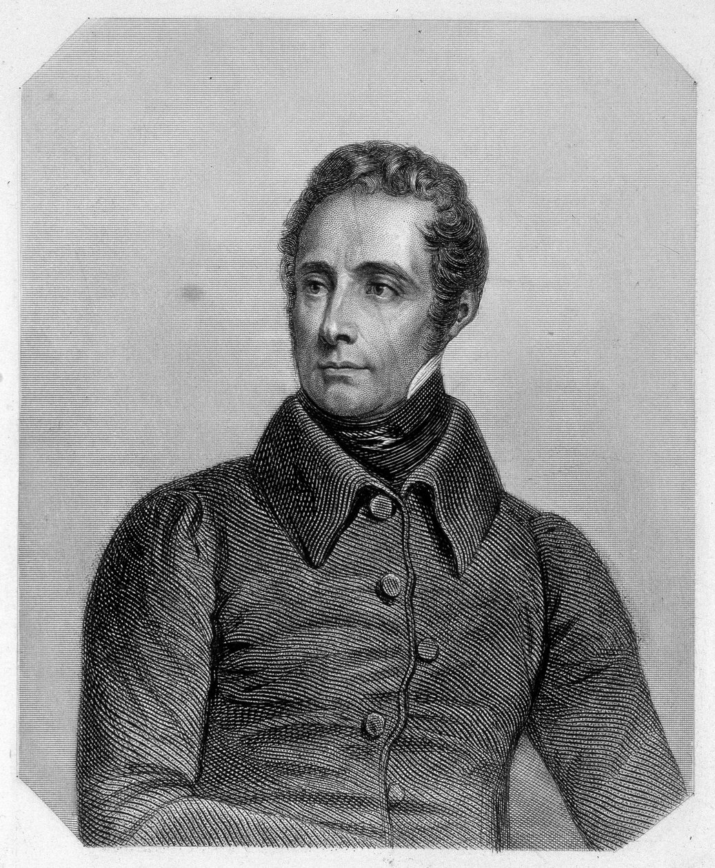 Alphonse de Lamartine, French poet (1790-1869). In 