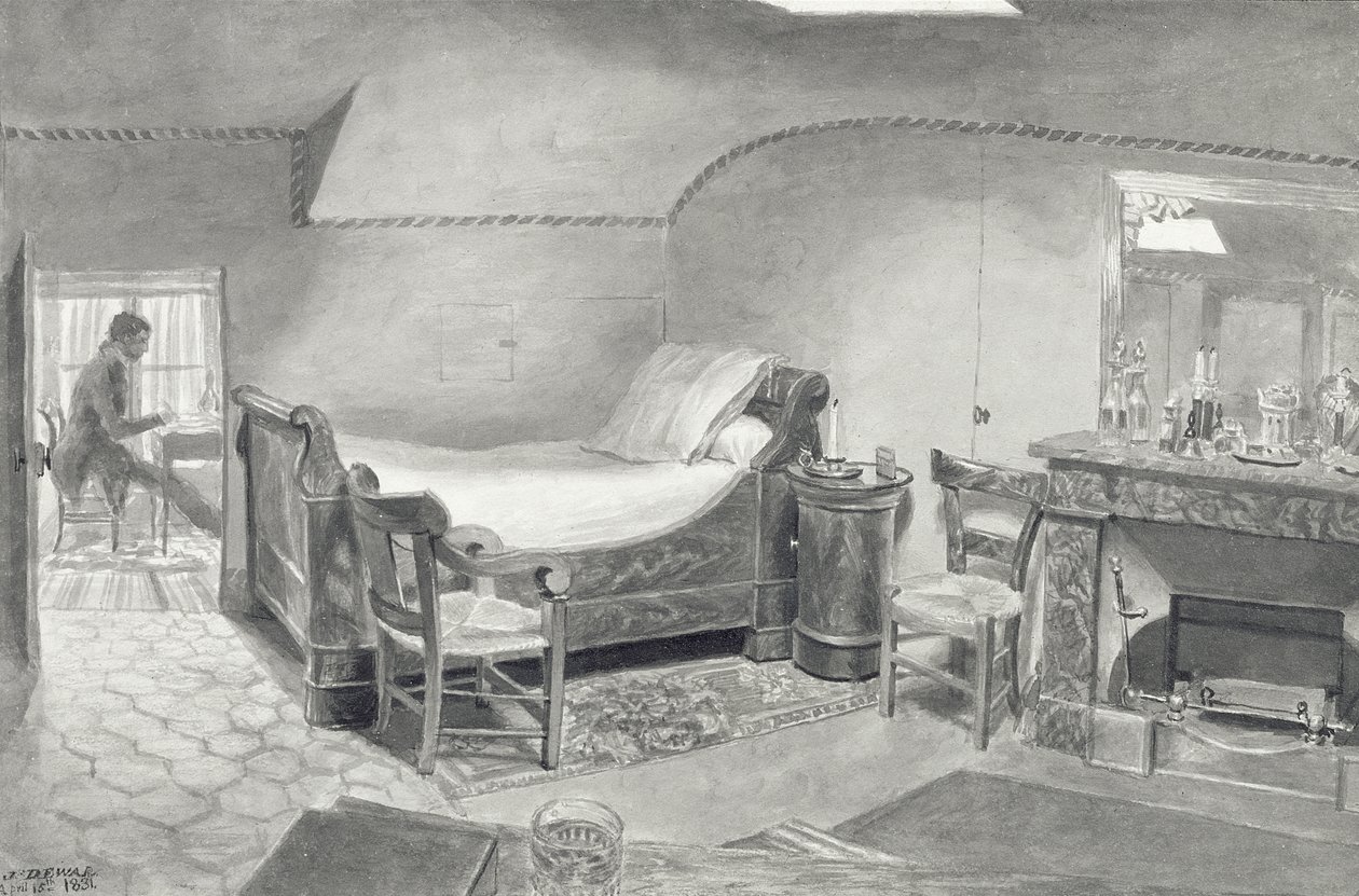 An Attic Interior of an Artist in Paris, c.1830 by French School