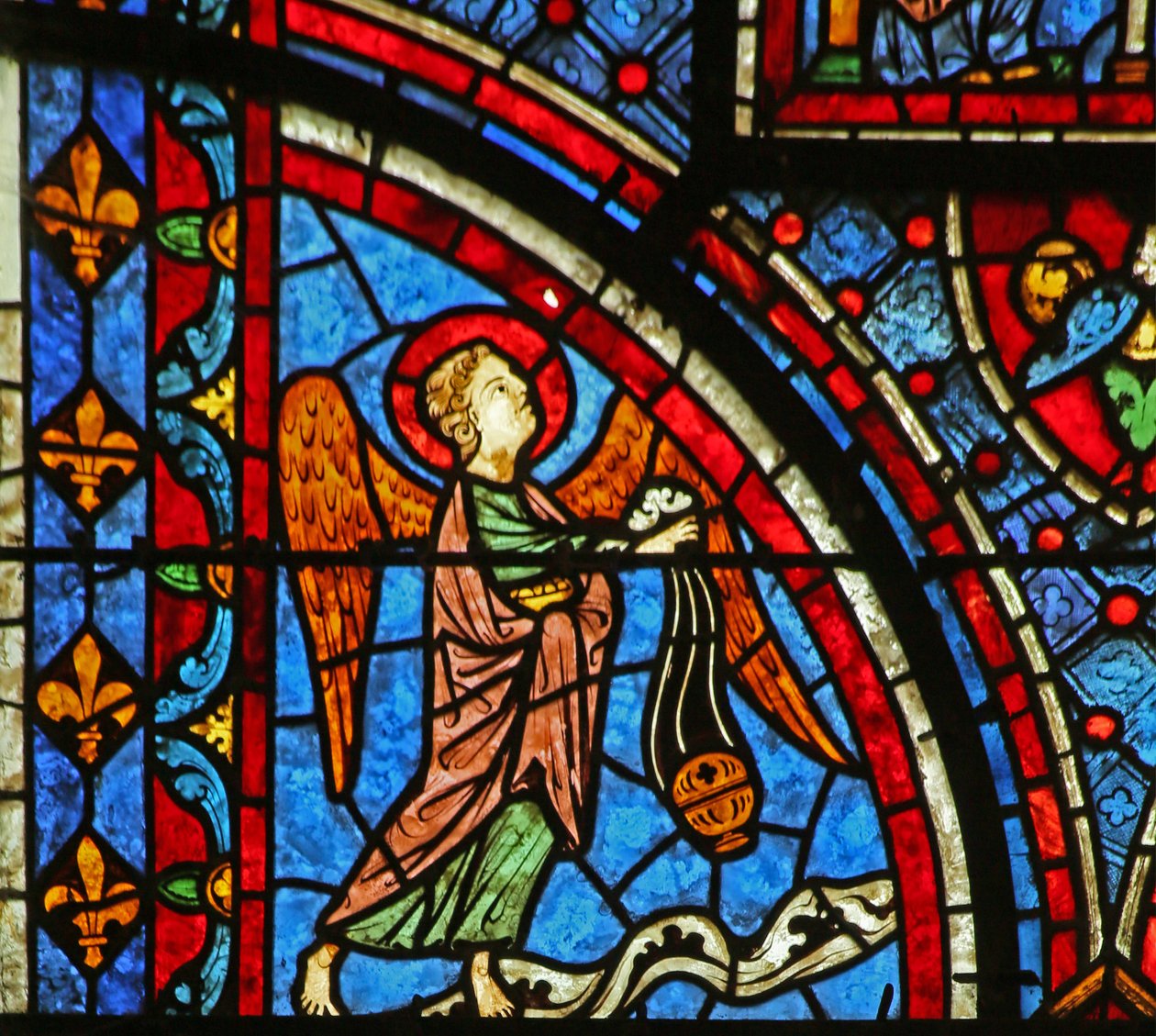 An Angel - from the Death and Glorification of the Virgin Mary Window by French School