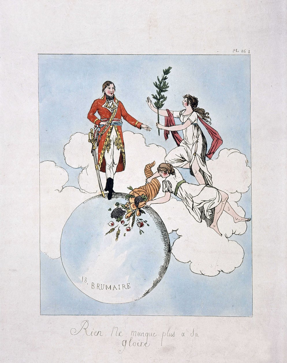 Apotheosis of Napoleon Bonaparte during the coup d