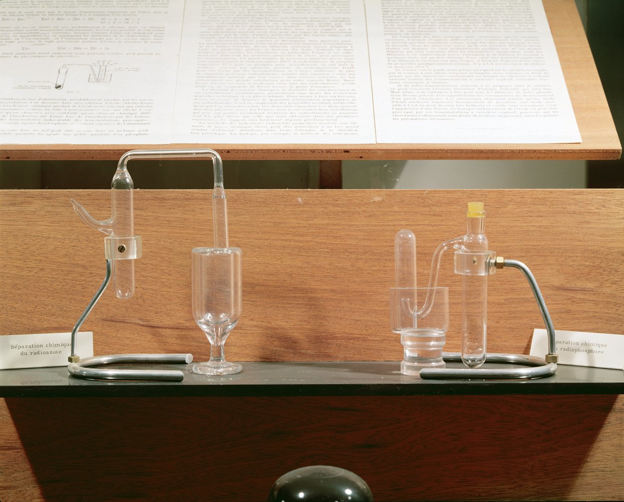 Apparatus used by Jean Frederic and Irene Joliot-Curie to discover artificial radioactivity by French School