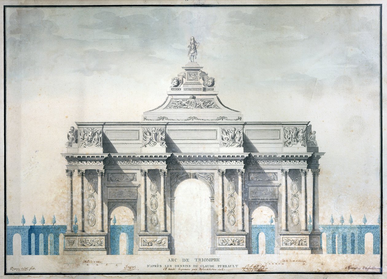 Arc de Triomphe, c.1810 by French School