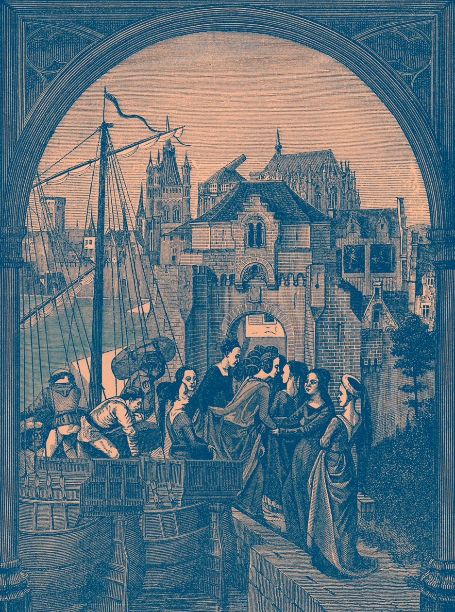 Arrival at Cologne of Fleet of the Tyrant Maximus by French School