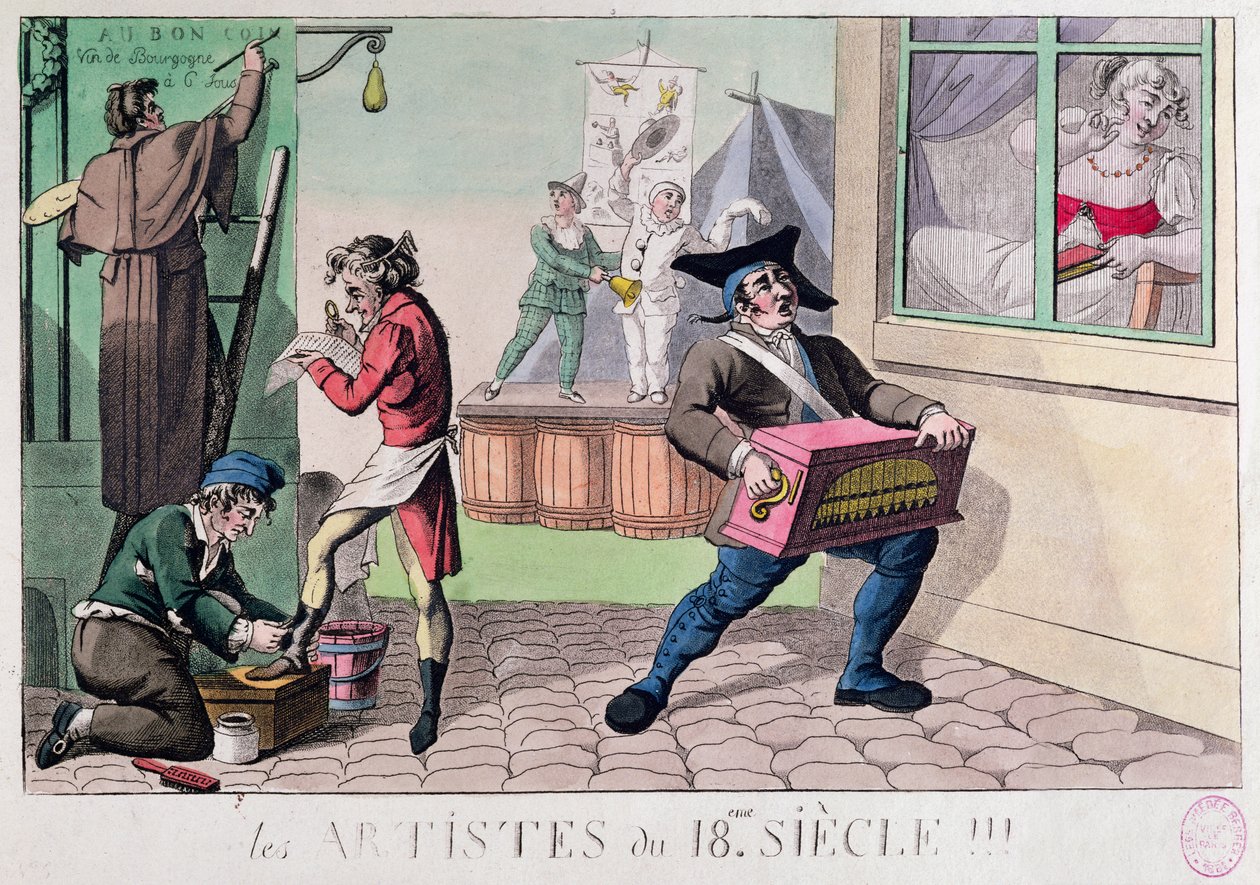 Artists of the Eighteenth Century by French School