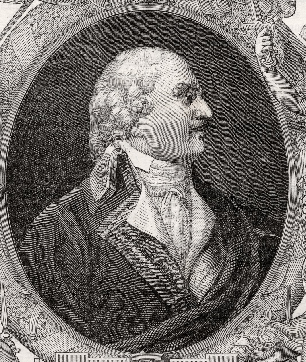 Auguste-Henri-Marie-Picot, Marquis de Dampierre, Engraved by Stephane Pannemaker from 