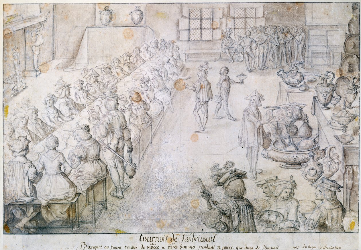 Banquet at the Sandricourt Tournament by French School