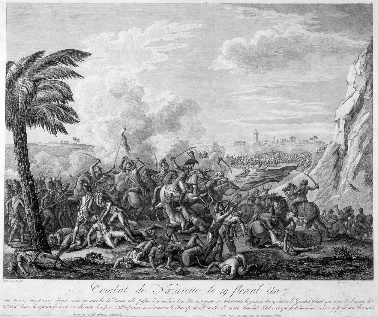Battle of Nazareth on 19 Floreal Year 7 (1799) under General Jean Andoche Junot - in 