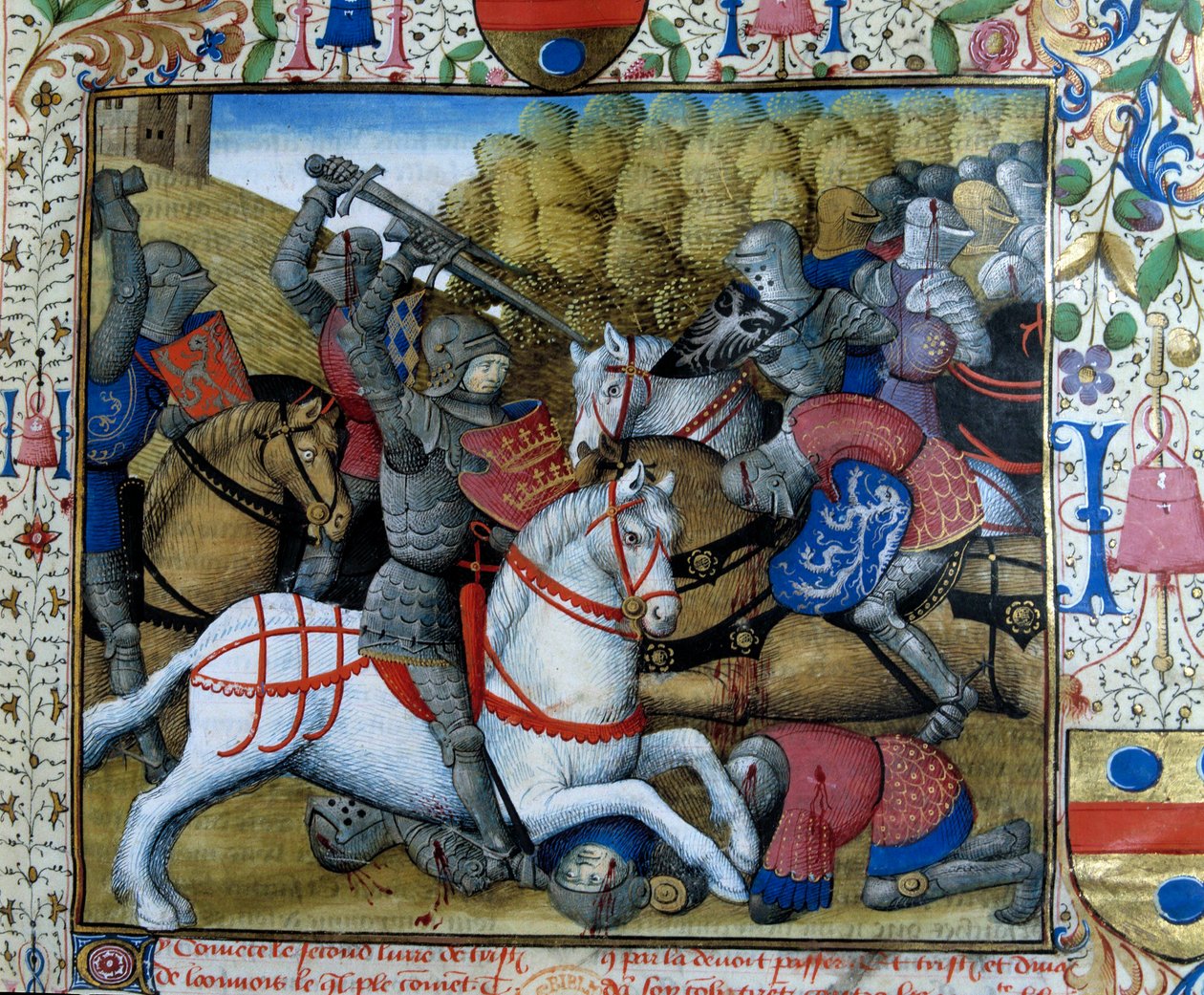 Battle of Knights by French School