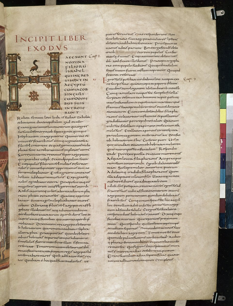 Beginning of the Book of Exodus, with decorated initial 