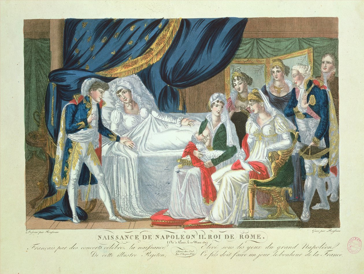 Birth of Napoleon II, King of Rome, 20th March, 1811 by French School