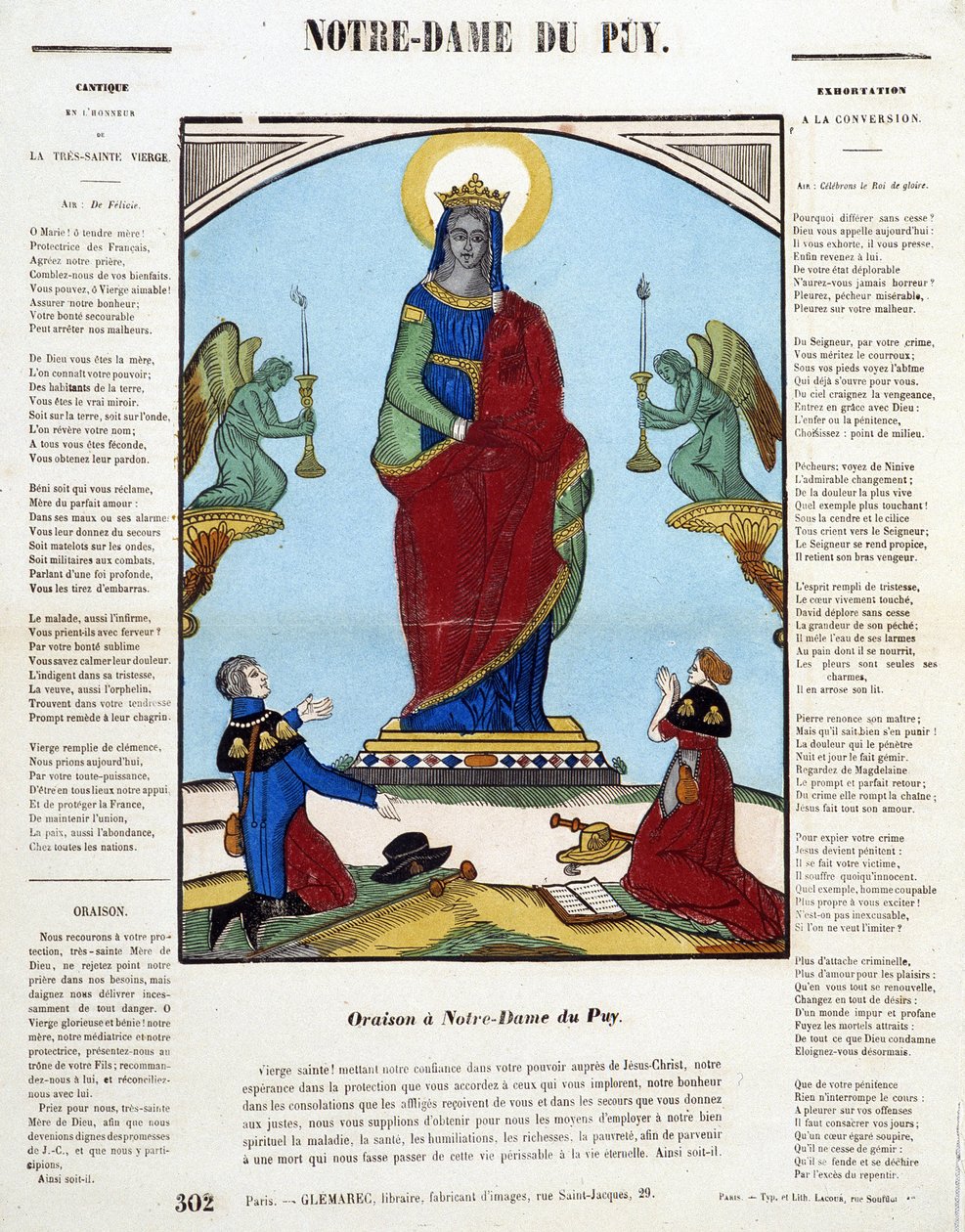 Black Virgin: Oraison in Notre-Dame du Puy - image of Epinal, n.d. by French School