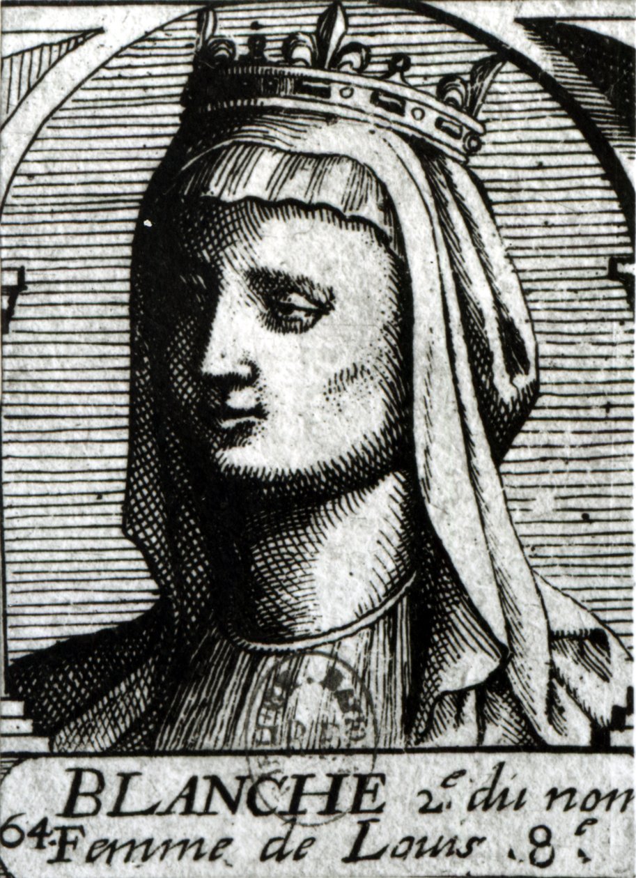 Blanche de Castille, Queen of France by French School