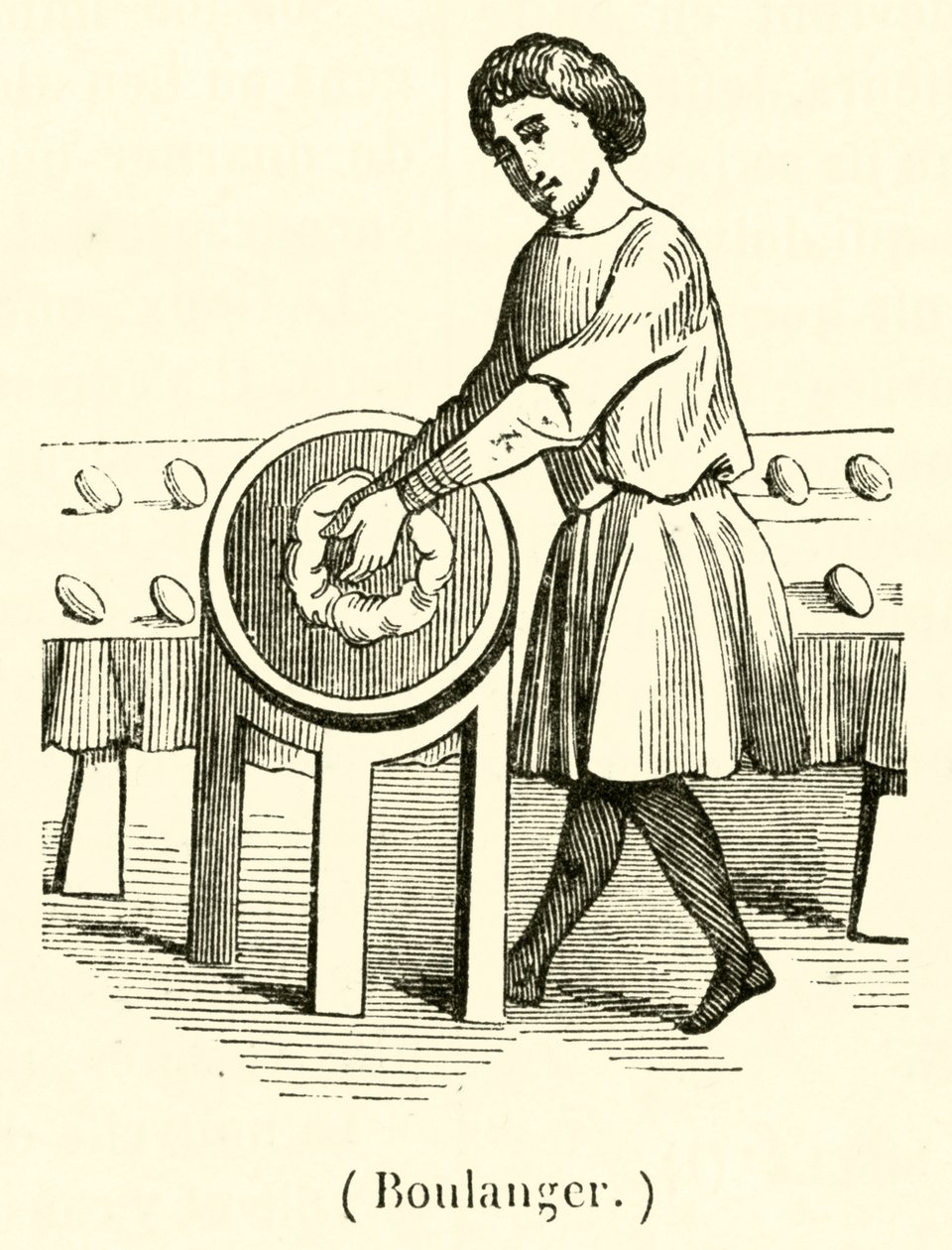 Baker (engraving) by French School