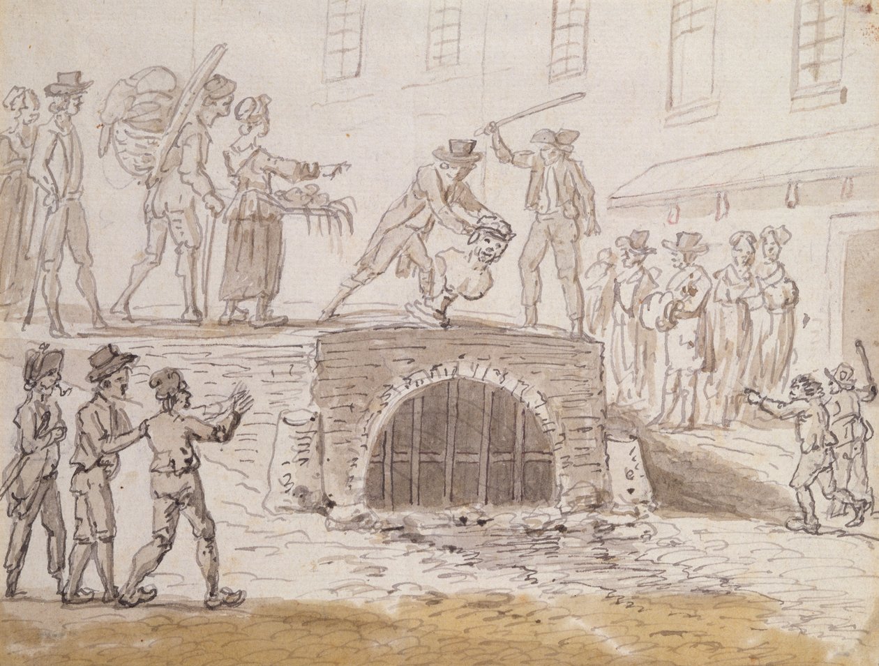 Bust of Marat Thrown in a Sewer, 5th February 1795 by French School