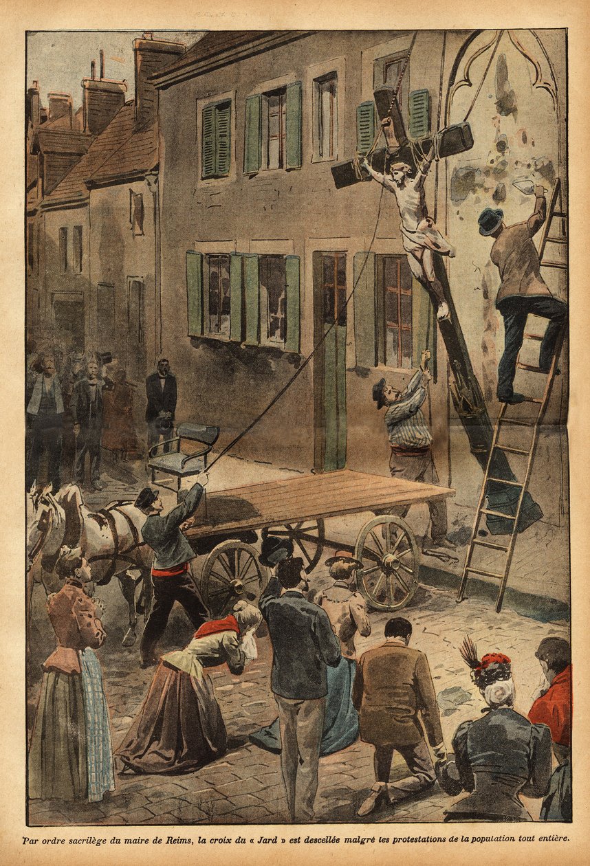 By Order of the Mayor of Reims, Charles Arnould, Engraving in "Le Pelerin" 24/06/1900. Selva Collection. by French School