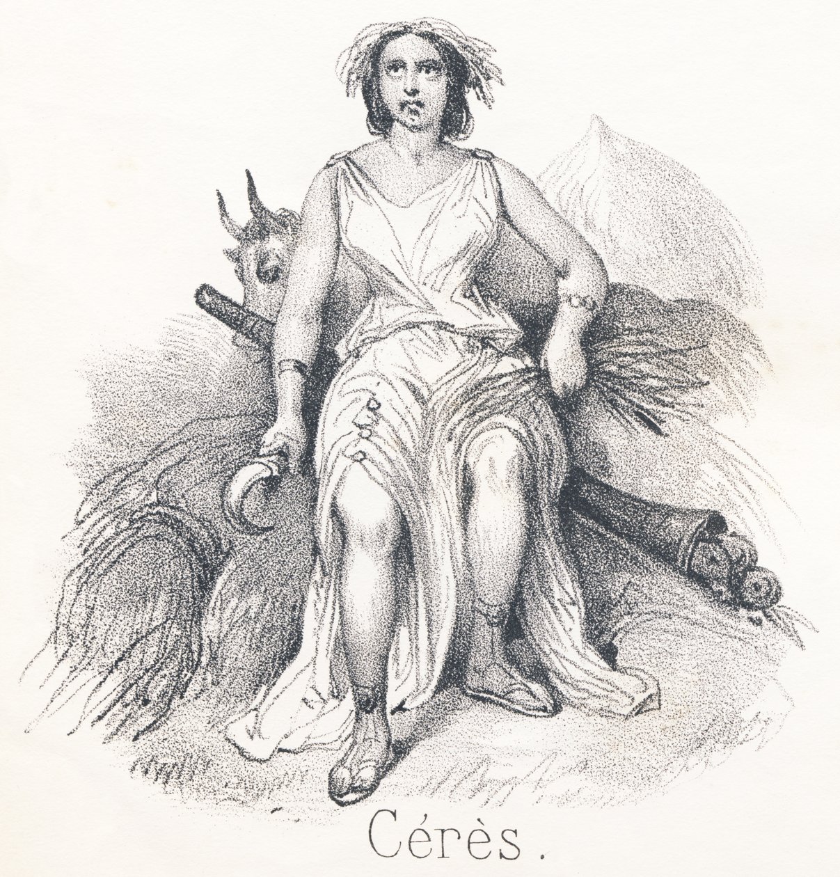 Ceres: Daughter of Saturn and Cybele She was named goddess of land or agriculture by French School