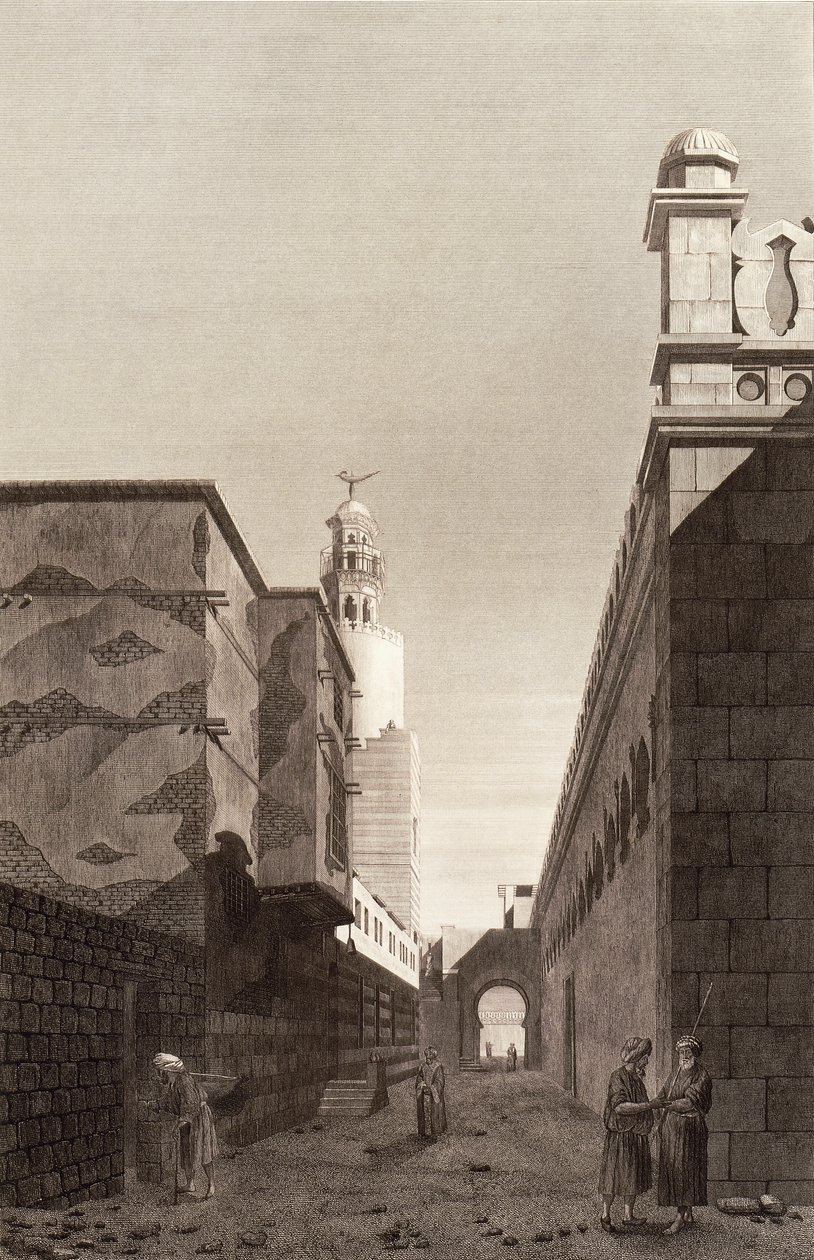 Cairo: View of the Exterior of the Mosque of Toulon by French School