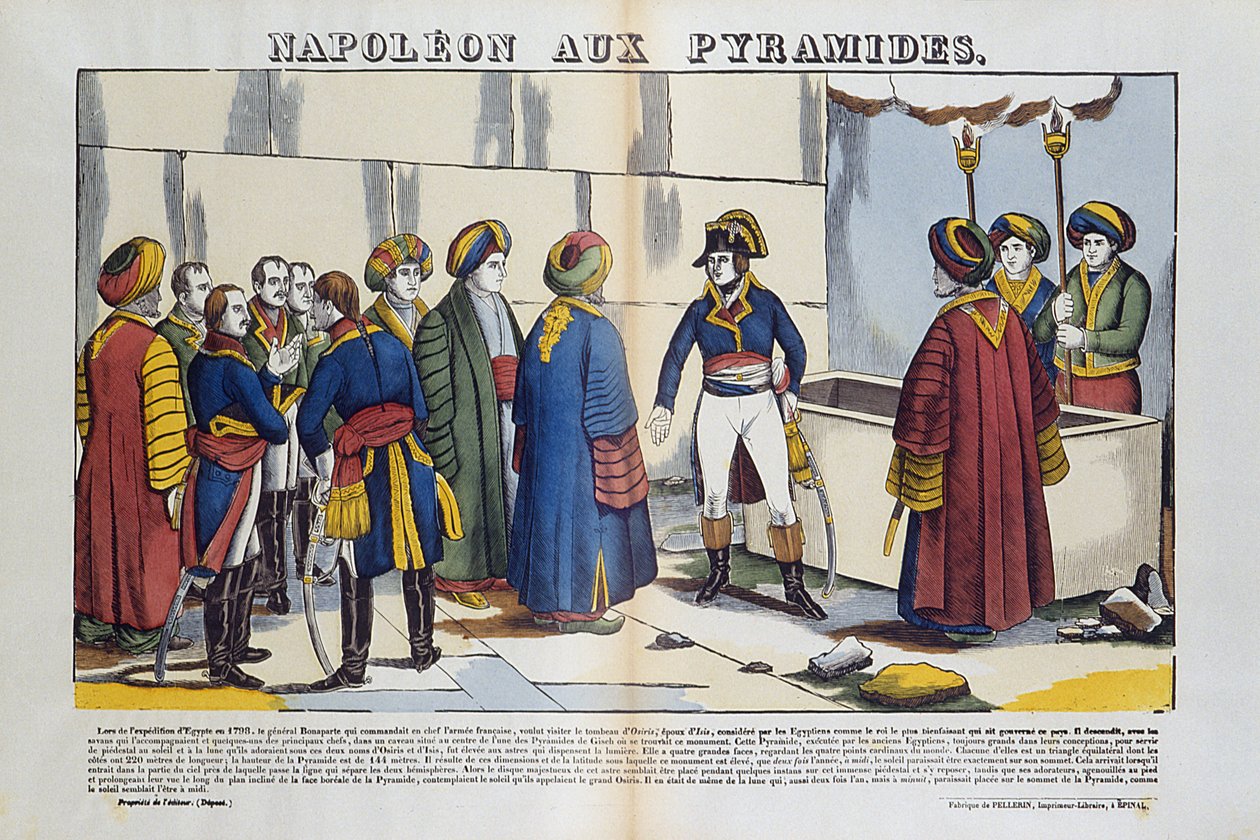 Campaign of Egypt (1798-1801): Bonaparte Napoleon to the Pyramids of Egypt in 1799 by French School