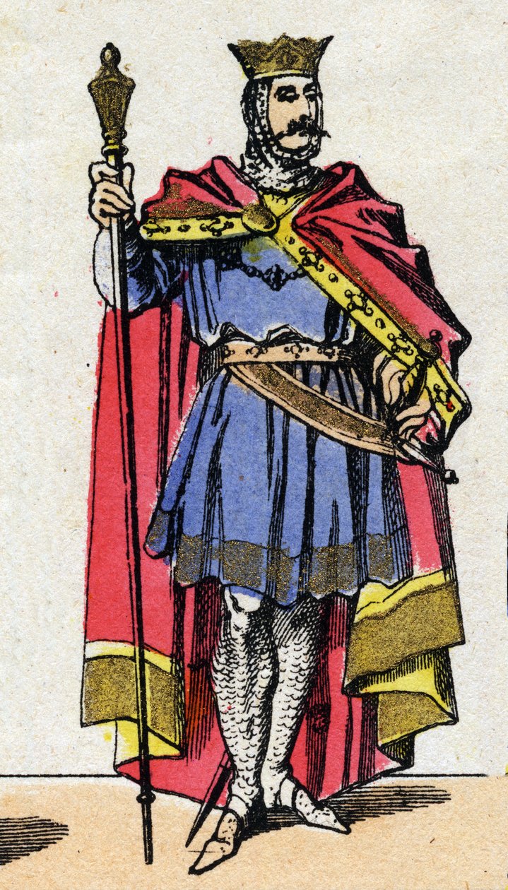 Capetian Dynasty: Portrait of Hugues Capet (940-996) King of the Franks by French School