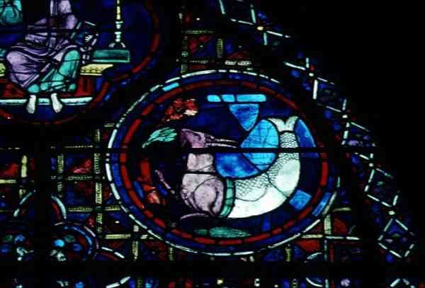 Capricorn, from the Zodiac Window by French School