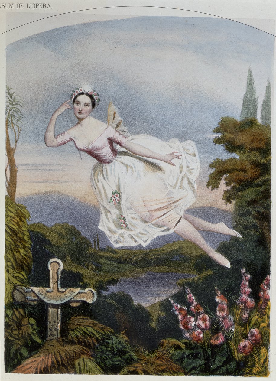 Carlotta Grisi as Giselle, from the ballet of the same name by Adolphe Adam by French School