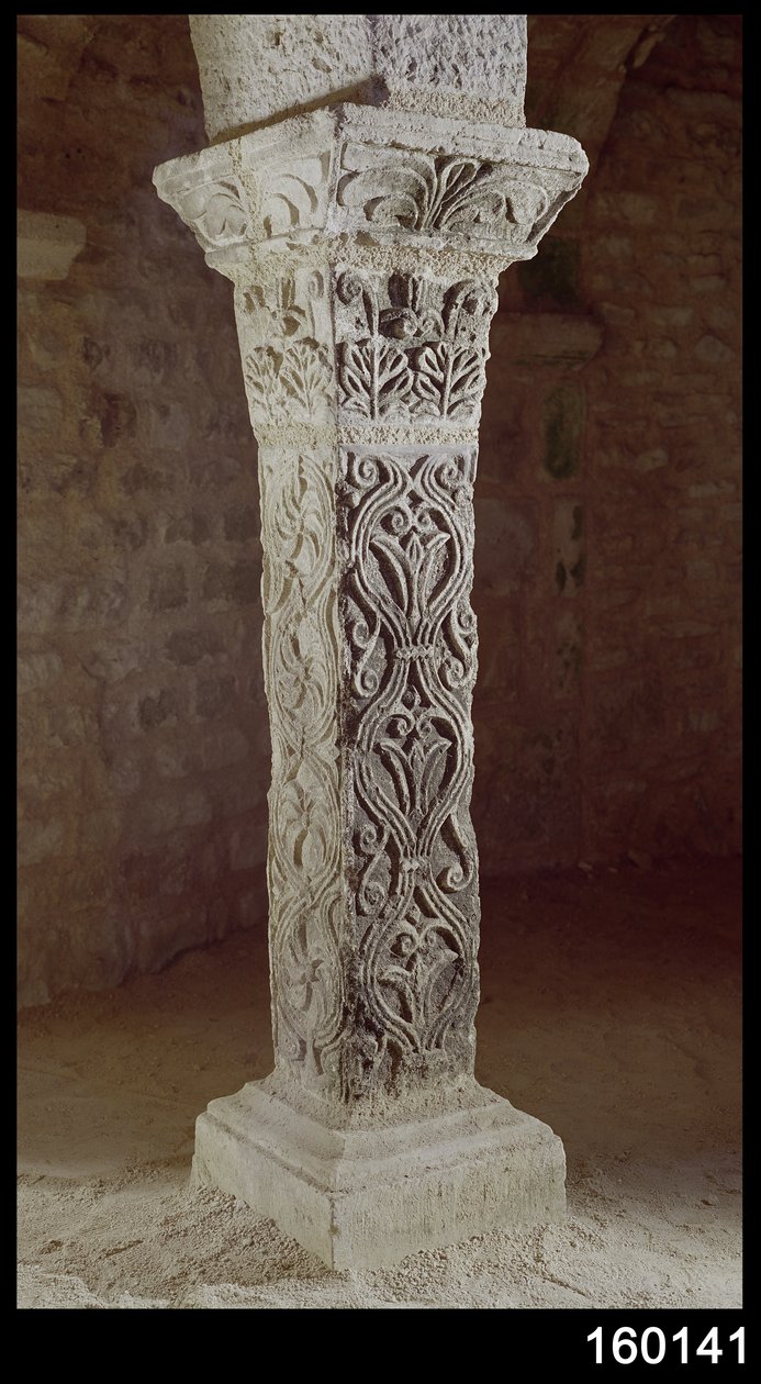 Carolingian Pillar, c.758 by French School