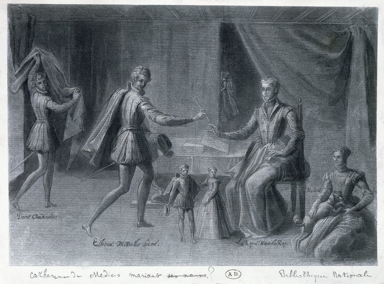 Catherine de Medici and her Dwarves by French School