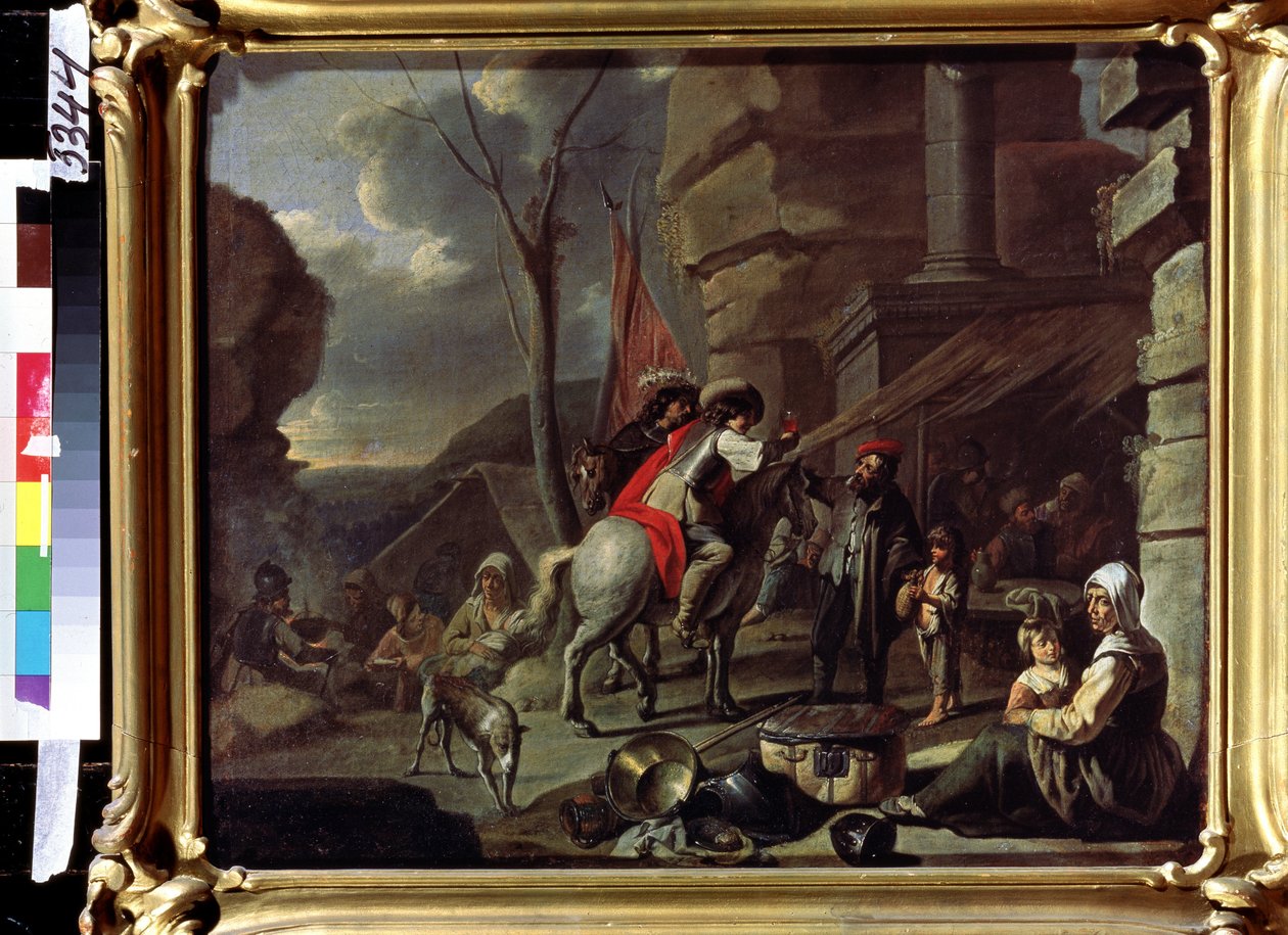 Horsemen at a Tavern by French School