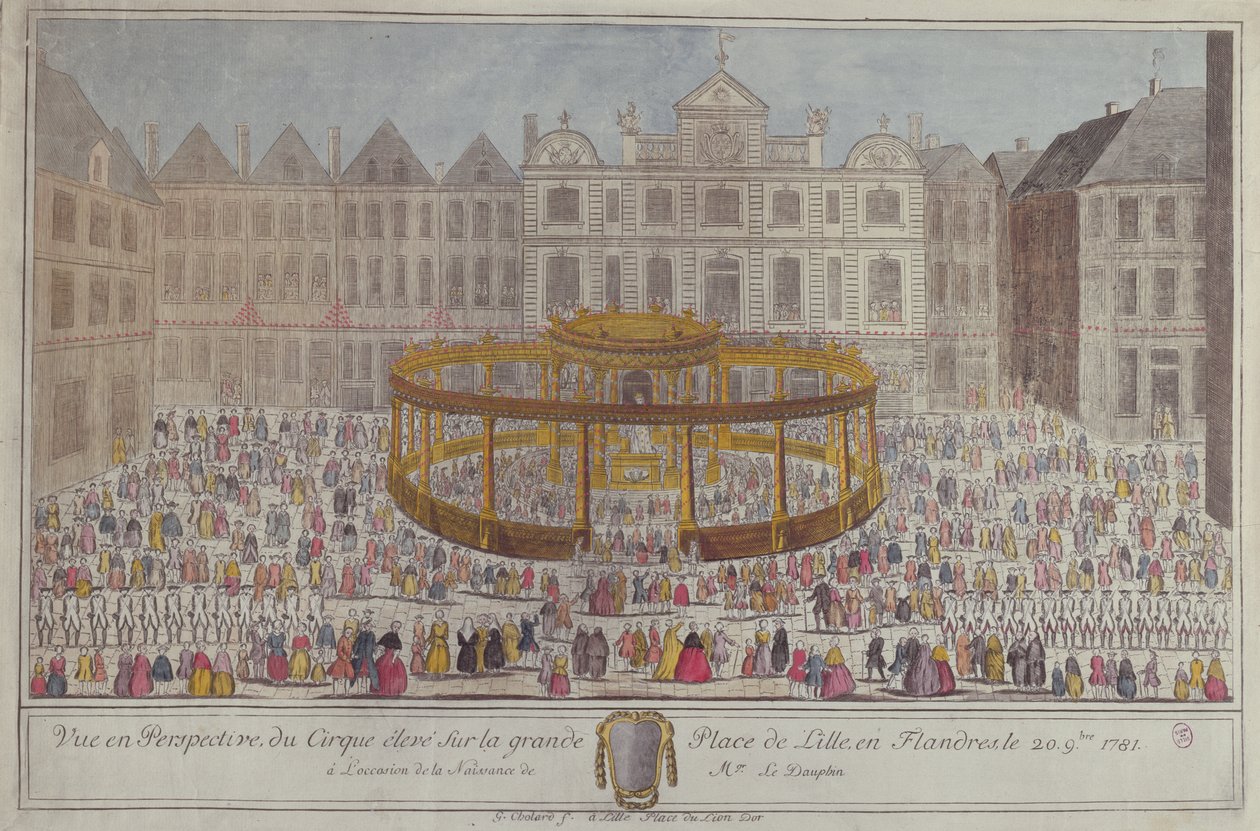Celebrations at Lille in honour of the birth of the Dauphin, 1781 by French School