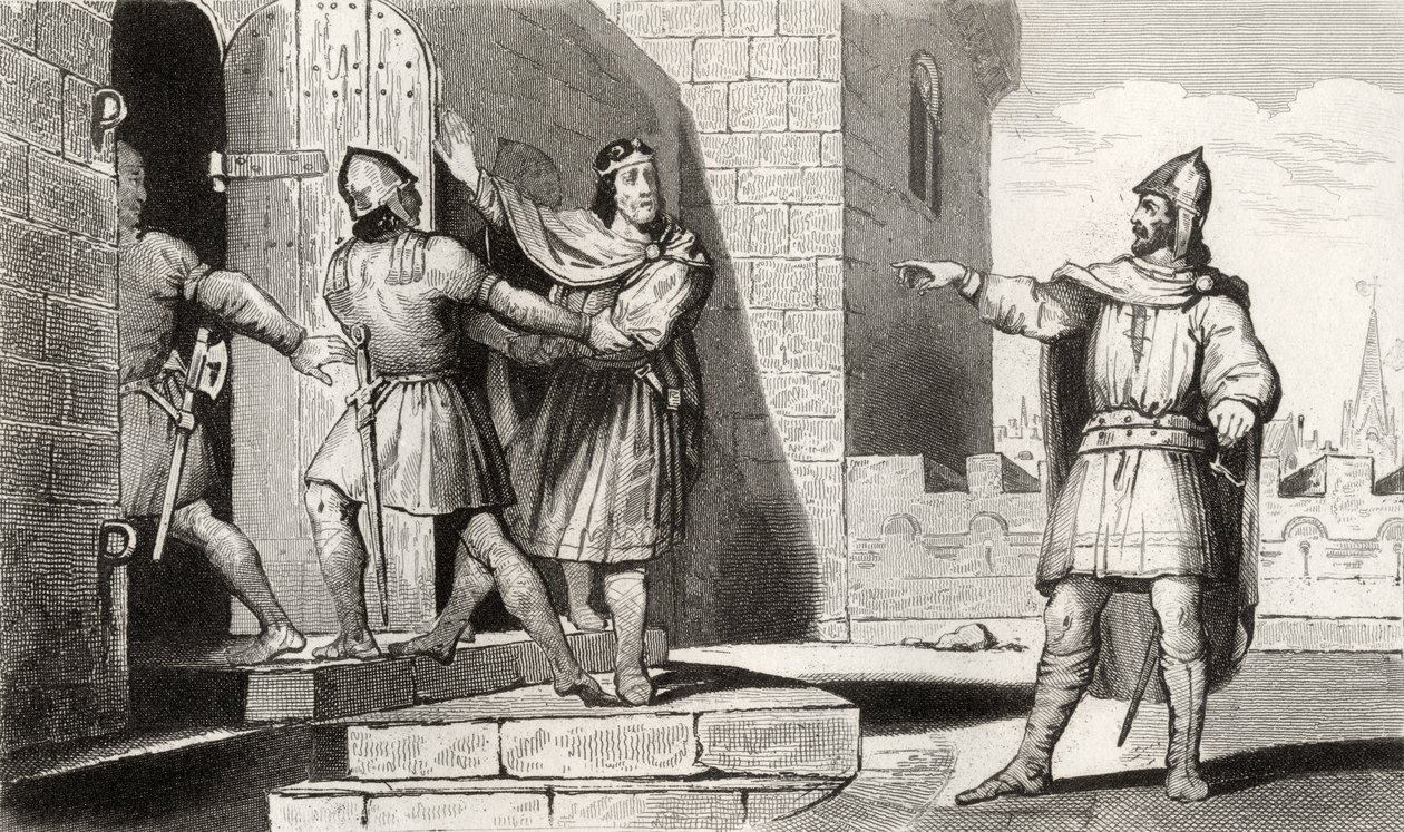 Charles III (879-929) the Simple taken prisoner by one of his soldiers, from 