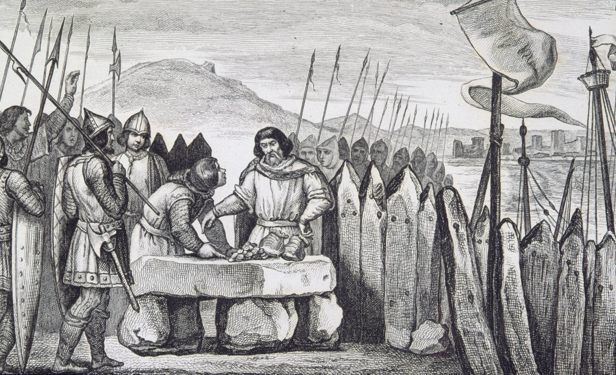 Charles III the Fat Pays off the Viking Invaders in 886, from 