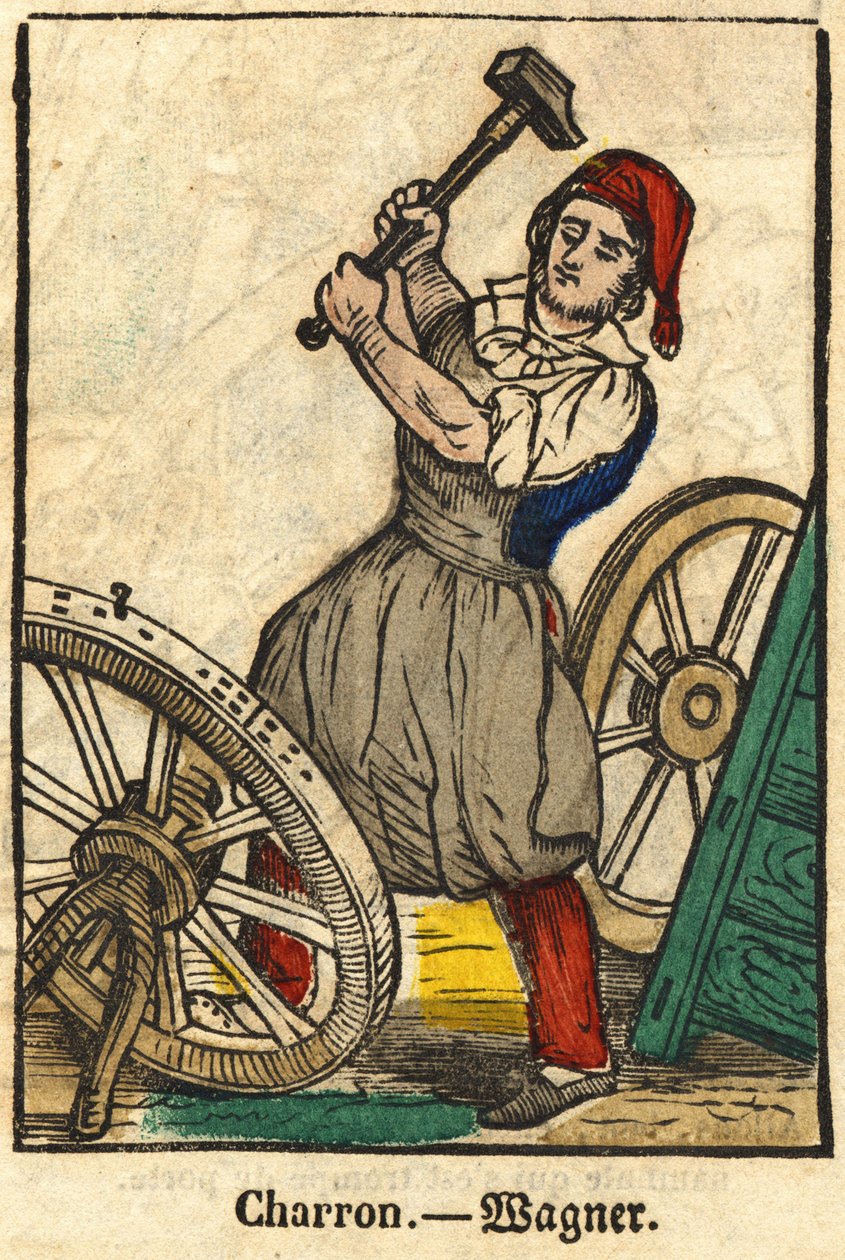 Charron (who manufactures carts); Series on trades by French School