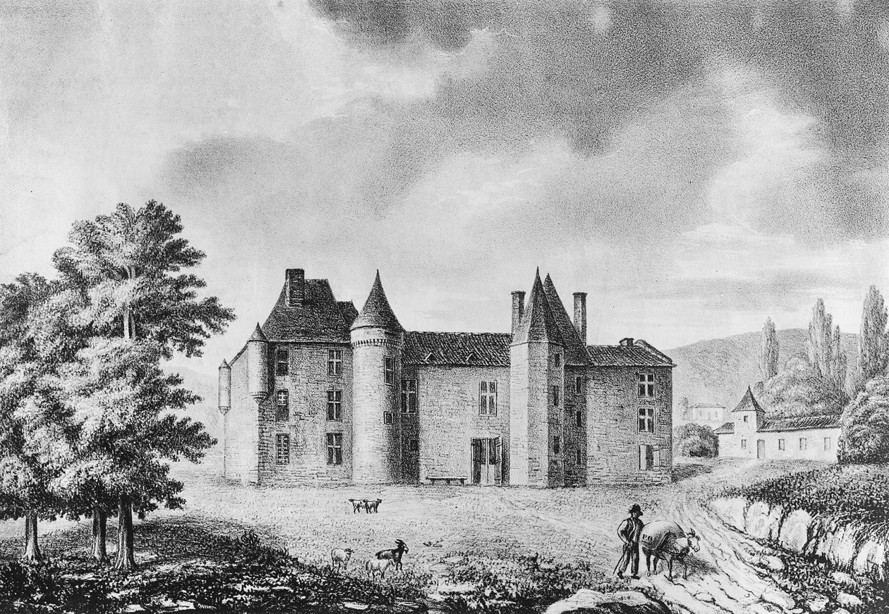 Chateau de Montaigne, Dordogne by French School