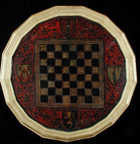 Chessboard with Four Coats of Arms, c.1400-30 by French School