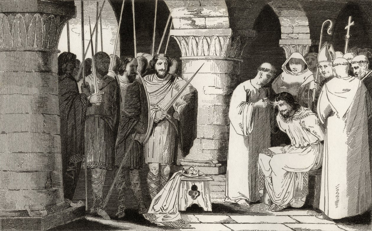Childeric III is Dethroned and Confined to a Monastery, from 