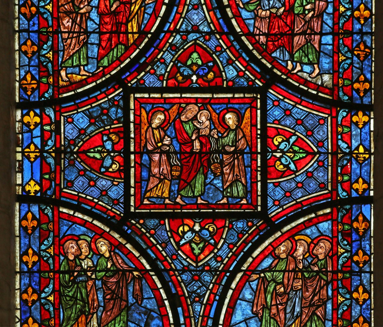 Christ Carrying the Soul of His Mother (the Angels are Partly Modern) by French School