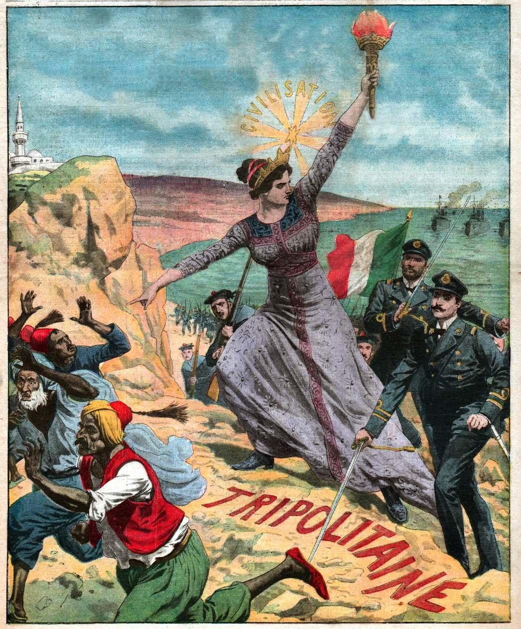 Italian Colonization in Libya by French School