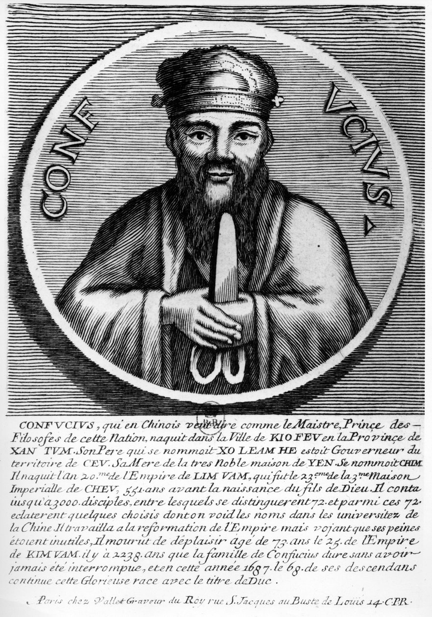Confucius by French School