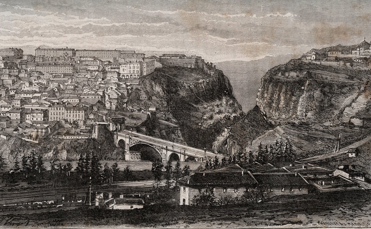 Constantine (Algeria) - engraving in 