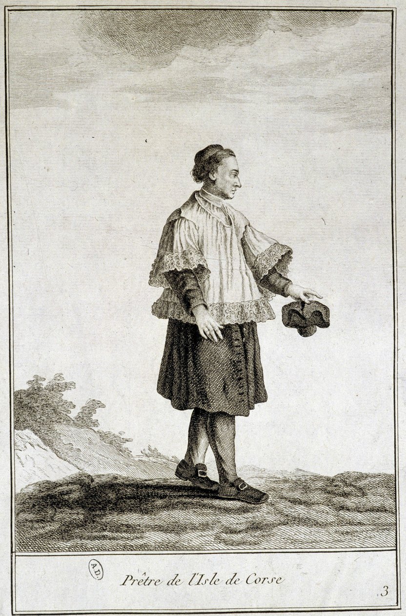 Corsican priest by French School
