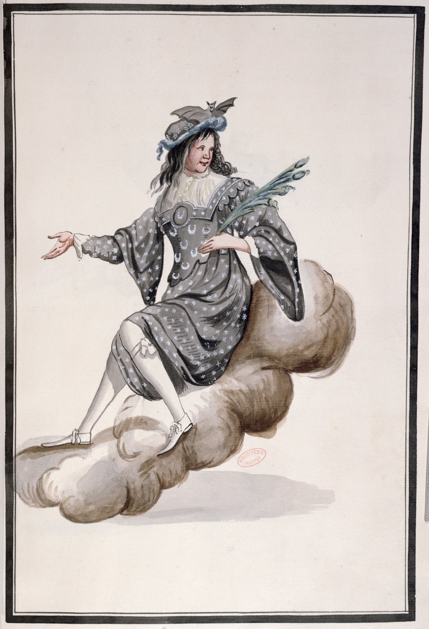 Costume for Night for the Ballet de la Nuit by Jean-Baptiste Lully danced by Louis XIV, 23rd February 1653 by French School