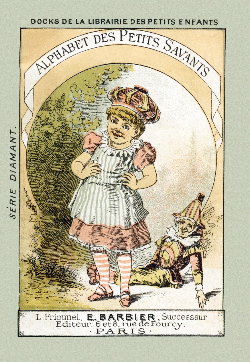 Cover - When we laugh like the Bebe of the title, we say A A A A A A A A A - in “Alphabet des petits savants”, late 19th century (chromolithograph) by French School